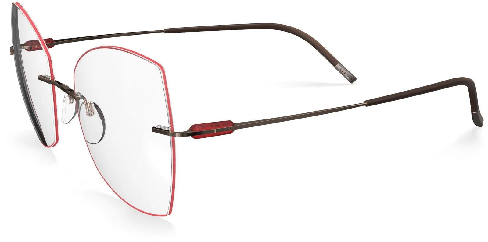 Silhouette Purist Color Groove Demo Rimless 5561 Eyeglasses - view 149